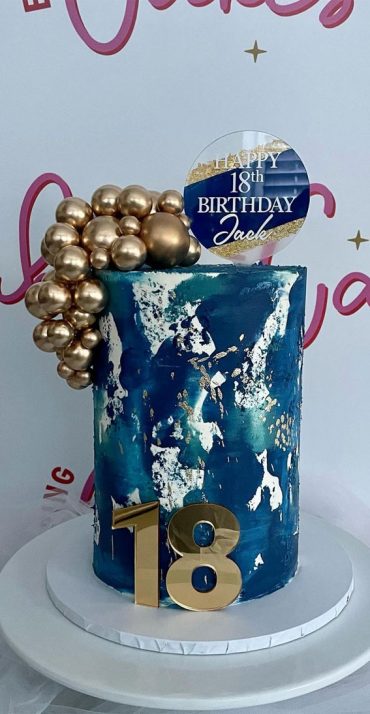 18th Birthday Cake Ideas for a Memorable Celebration : Blues and Sea ...