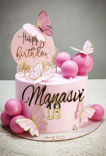 18th Birthday Cake Ideas for a Memorable Celebration : Pink Cake with ...