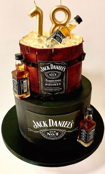 18th Birthday Cake Ideas for a Memorable Celebration : Two-Tiered Jack ...