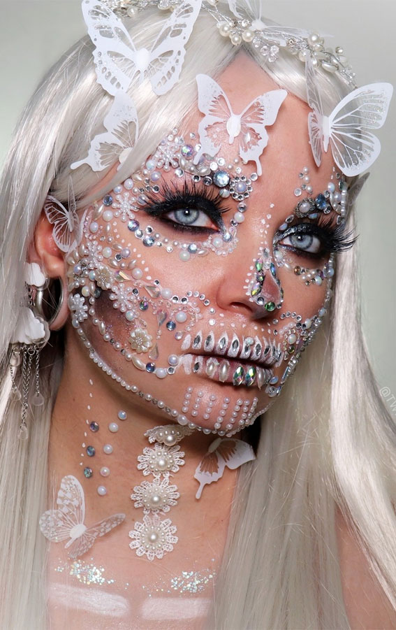 Creative Halloween Makeup Looks : Jigsaw Face Creation