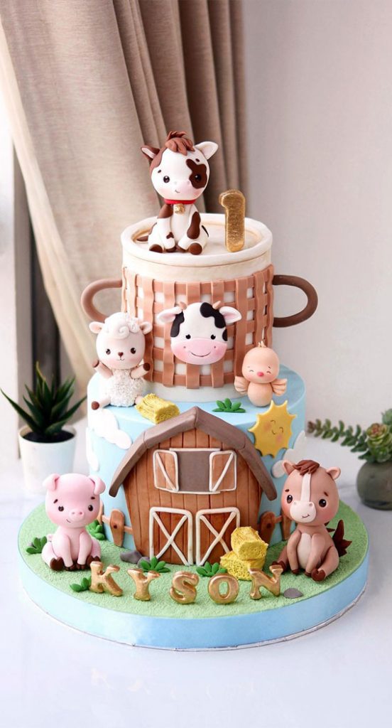 50+ Delightful 1st Birthday Cake Ideas for 