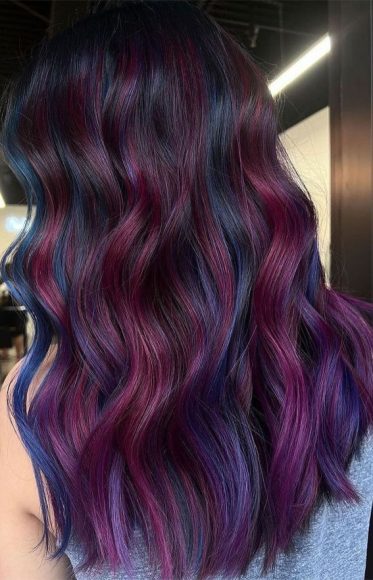 Winter Enchantment Hair Colours To Embrace The Season : Plum and Indigo ...