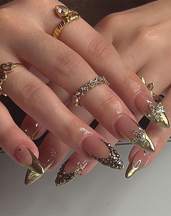 52 Rhinestone Nail Designs For A Glam Look