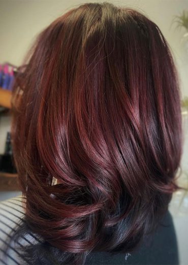 20 Tempting Cherry Cola Hair Colour Ideas Cherry Cola With Red Wine   Cherry Cola Hair 224 370x522 