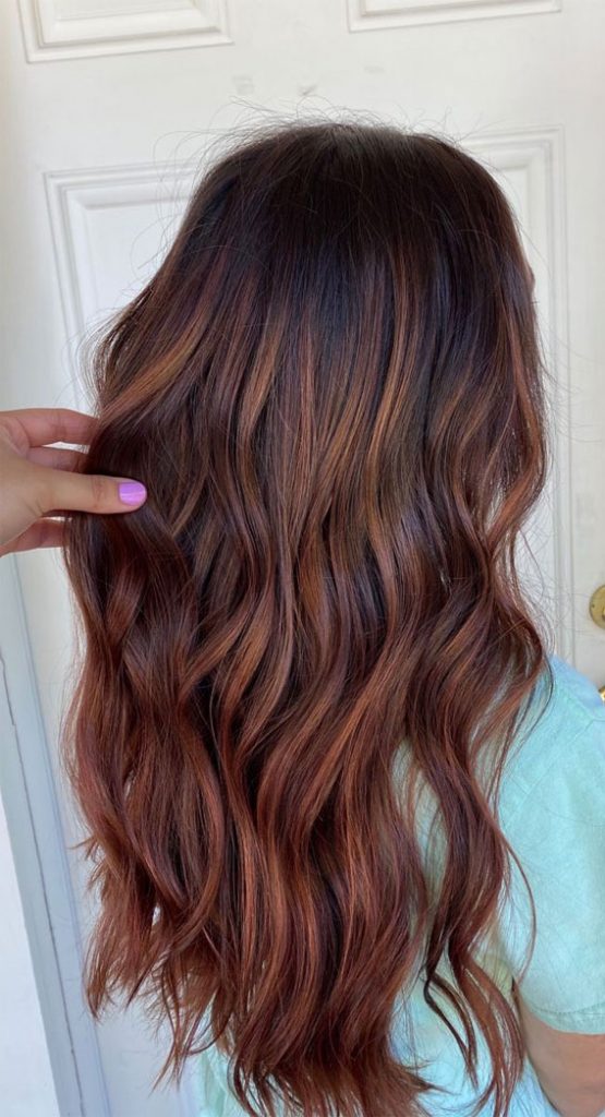 Winter Enchantment Hair Colours To Embrace The Season : Copper Brown 