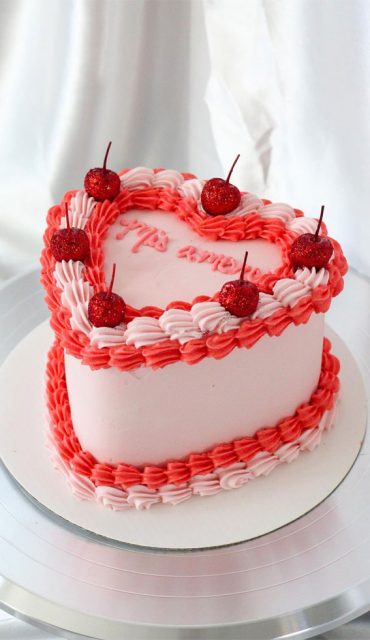 Sweetheart Valentine's Cake Ideas Love in Every Layer : Gentle Whispers ...