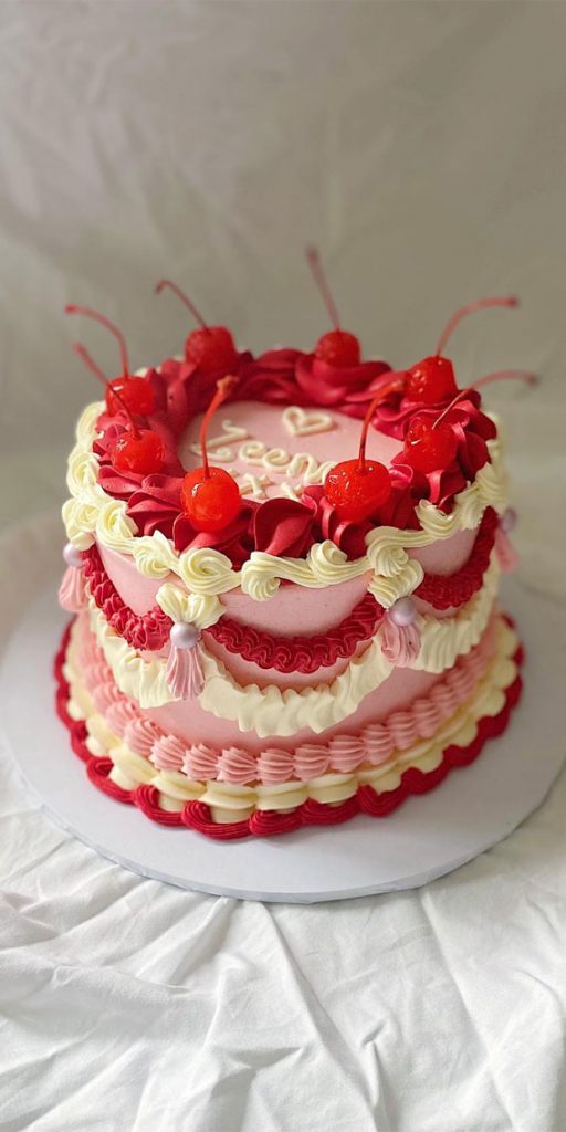 Sweetheart Valentine's Cake Ideas Love in Every Layer : Whimsical Love