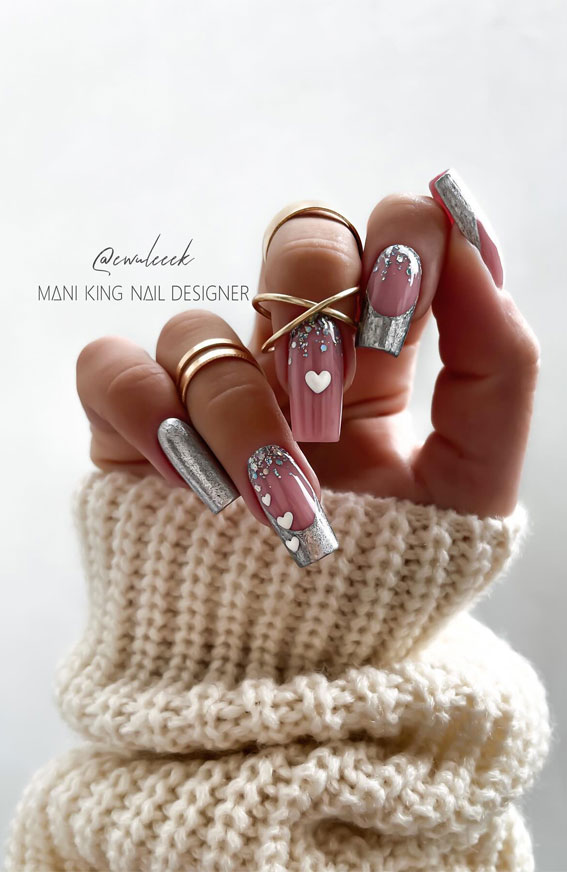 Nail Art -  Nails design with rhinestones, Cute nails, Simple acrylic nails