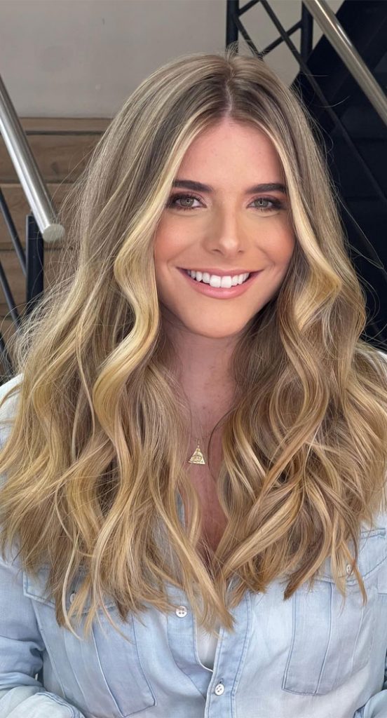 40 Ethereal Hair Colour Trends For The Spring Summer Season Toasted Almond With Honey Highlights 7857