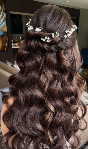 40 Half Up Half Down Hairstyles The Perfect Balance of Sophistication ...