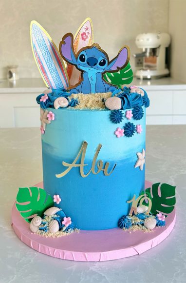 50 Birthday Cake Ideas for Every Celebration : Stitch's Aloha Adventure ...