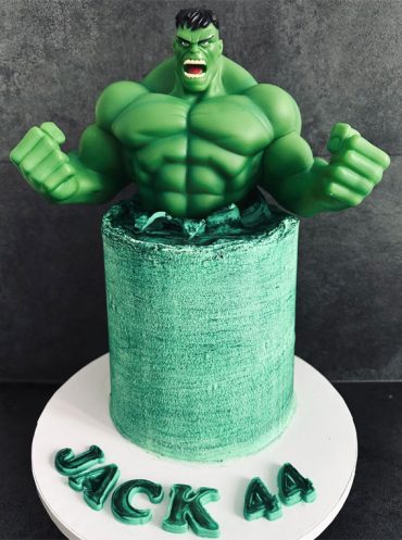 Hulk Birthday Cake Ideas for Superhero Celebrations : Green Power Hulk ...