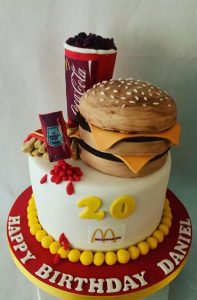 15 McDonald's Cake Creations : Happy Meal Birthday Cake for 20th Birthday