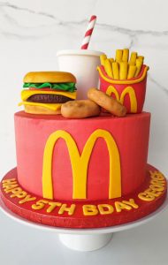 15 McDonald's Cake Creations : McDonald's Cake for 5th Birthday