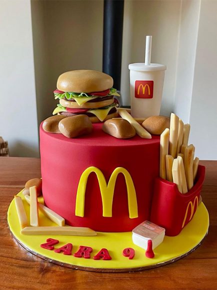 15 McDonald's Cake Creations : McDonald Cake for 9th Birthday