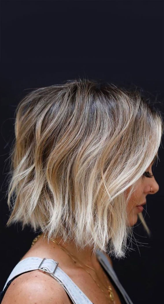 Seamless Blonde Blunt Bob : 50 Best haircuts & Hairstyles To Try