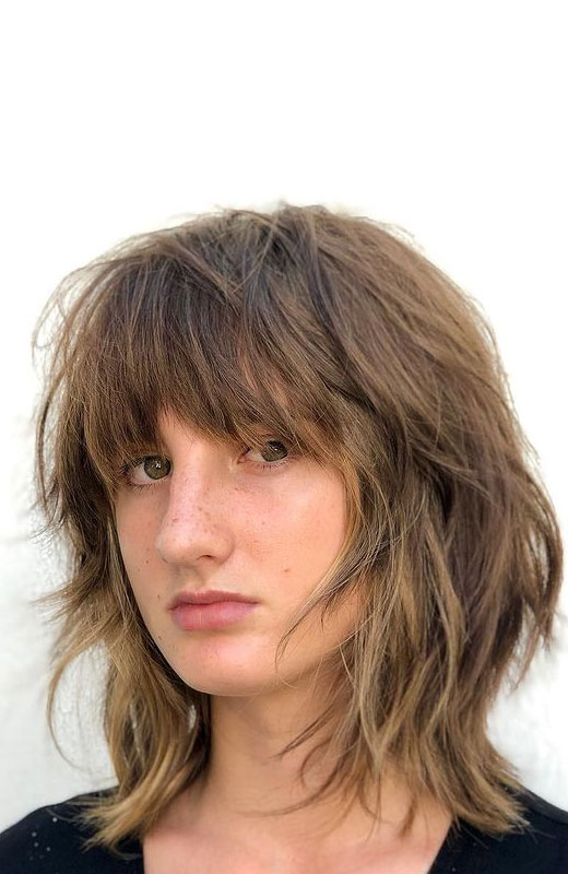 90s Shag Haircut with Fringe : 50 Best haircuts & Hairstyles To Try