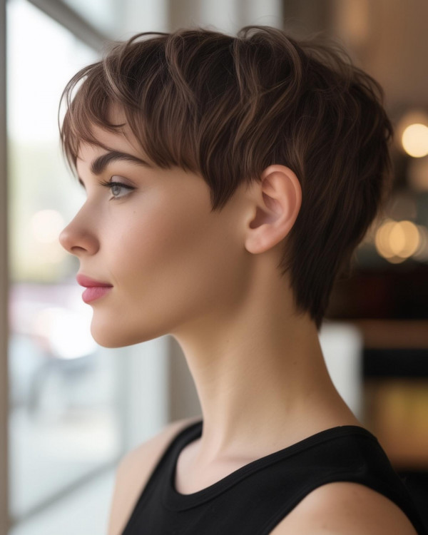 35 Youthful Short Haircuts : Subtle Wave Pixie