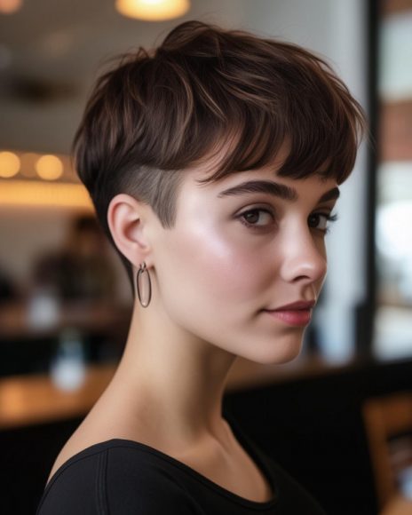 35 Youthful Short Haircuts : Edgy Undercut Pixie