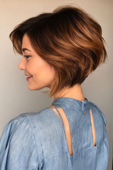 23 Cinnamon Short Hairstyles : Cinnamon Soft Layered Bob Haircut