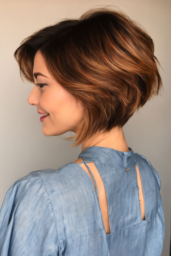 23 Cinnamon Short Hairstyles : Cinnamon Soft Layered Bob