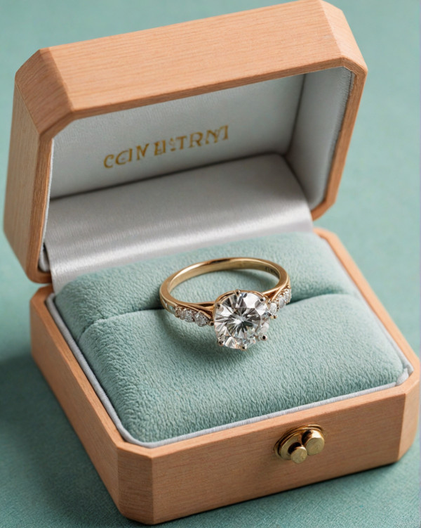 The Round-Cut Diamond Engagement Ring with Side Stones