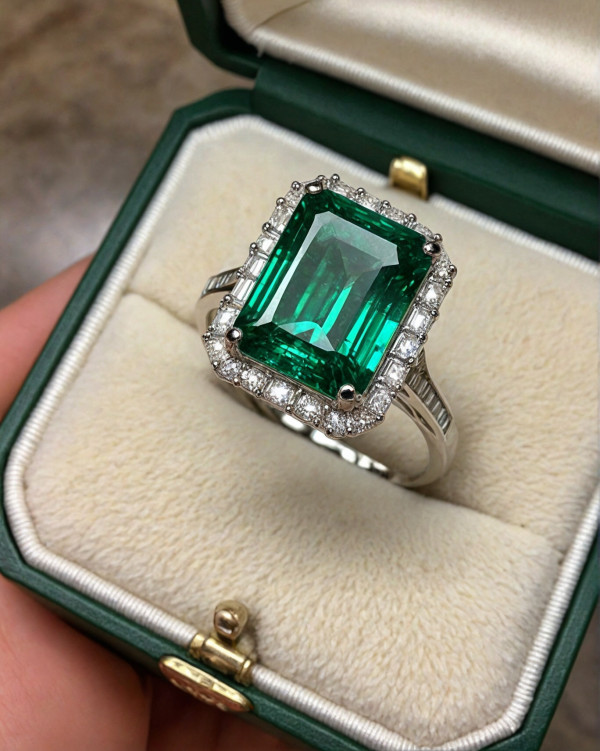 Classic Emerald-Cut Engagement Ring