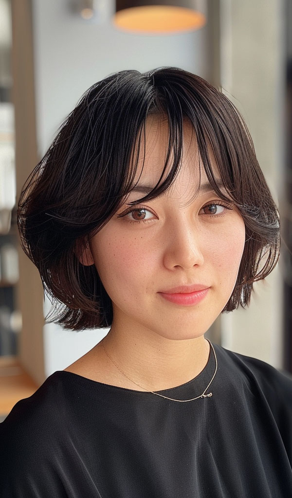 Sleek Bob with Wispy Bangs