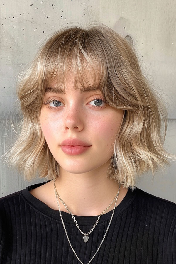 Blonde Wispy Bangs