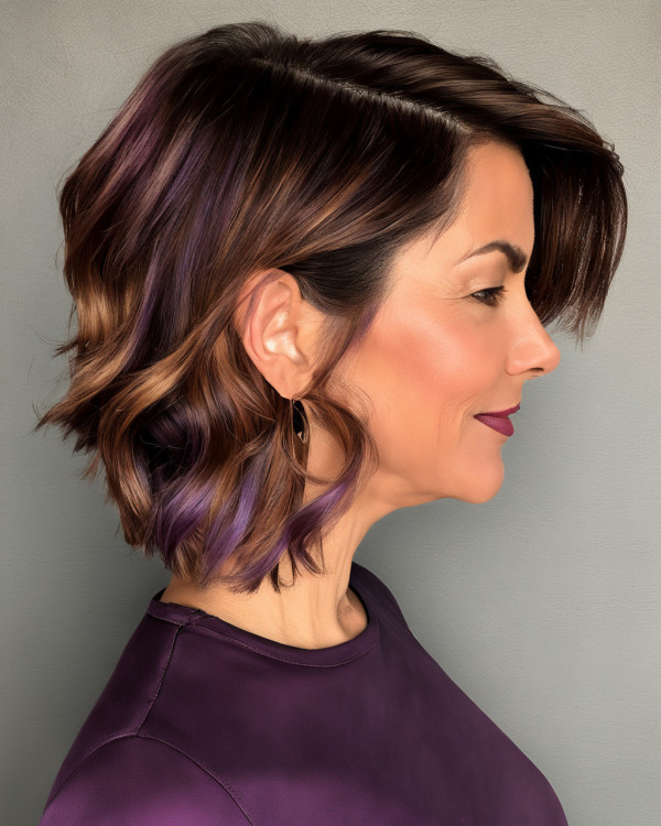 23 Cinnamon Short Hairstyles : Cinnamon Plum Long Bob