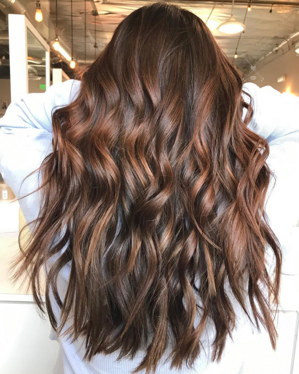 30 Auburn Balayage Hairstyles : Chestnut Auburn Balayage