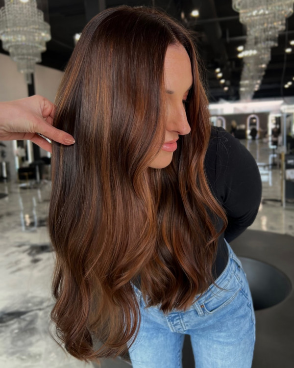 30 Auburn Balayage Hairstyles : Auburn Sunkissed Balayage