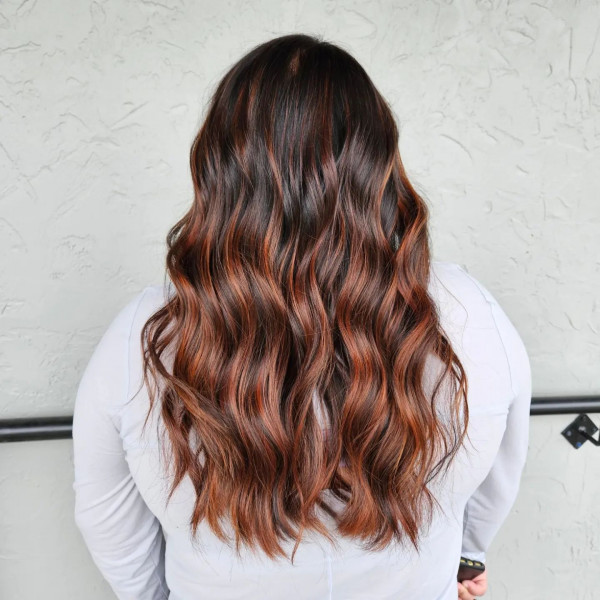 Chocolate Auburn Waves