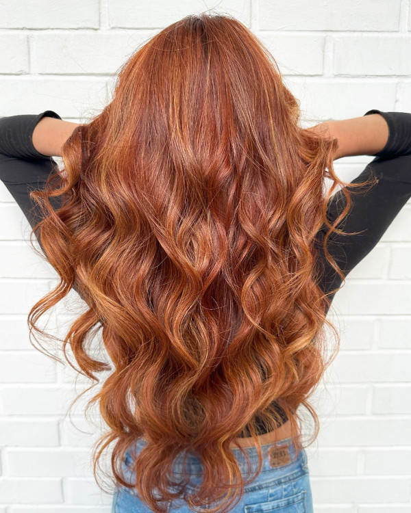 30 Auburn Balayage Hairstyles : Vibrancy Fiery Rich Auburn Balayage