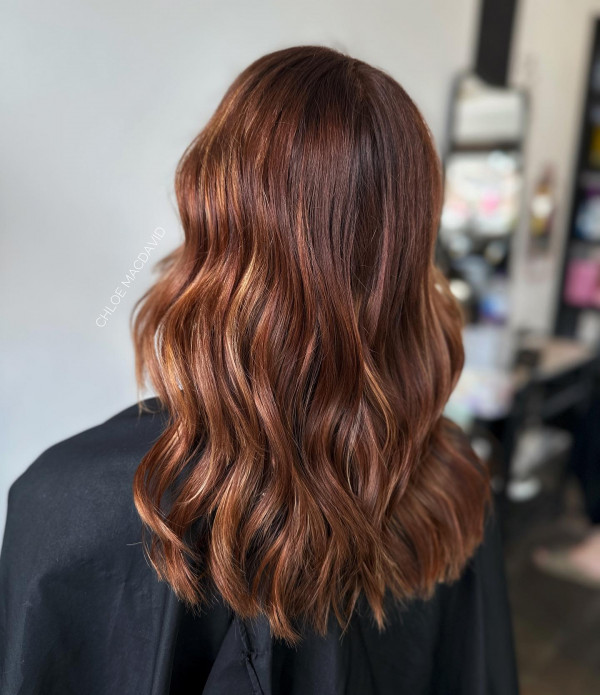 30 Auburn Balayage Hairstyles : Copper Auburn Balayage