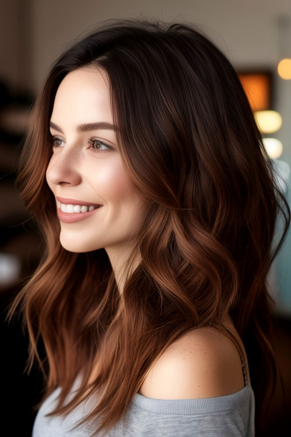 Espresso Auburn, fall hair colour idea