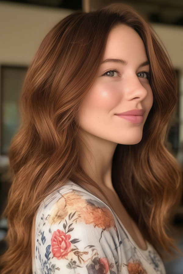 27 Shades of Auburn Must-Try Hair Colours: Bronze Auburn Hair Colour