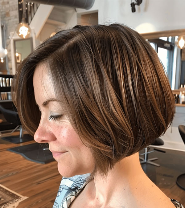 Classic Rounded Bob Haircut