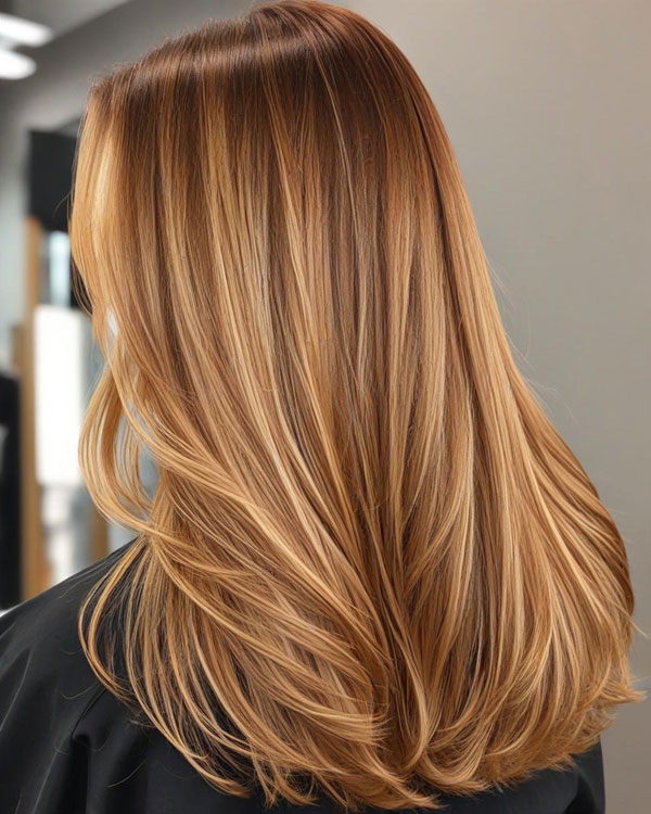 65 Stunning Autumn Hair Colour Shades : Sun-Kissed Blonde Balayage