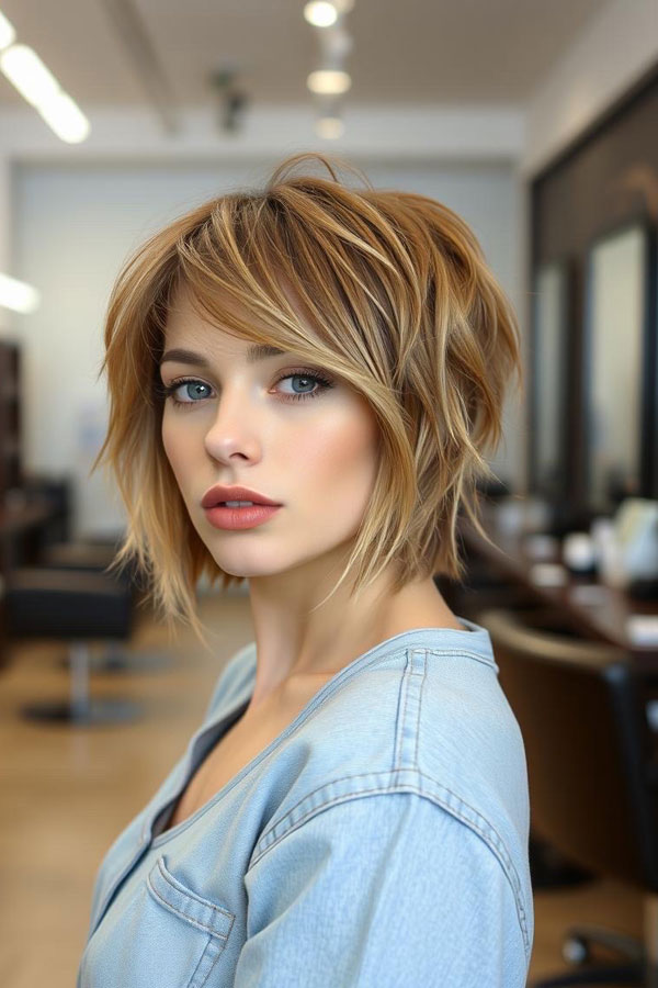 Edgy Layered Bob