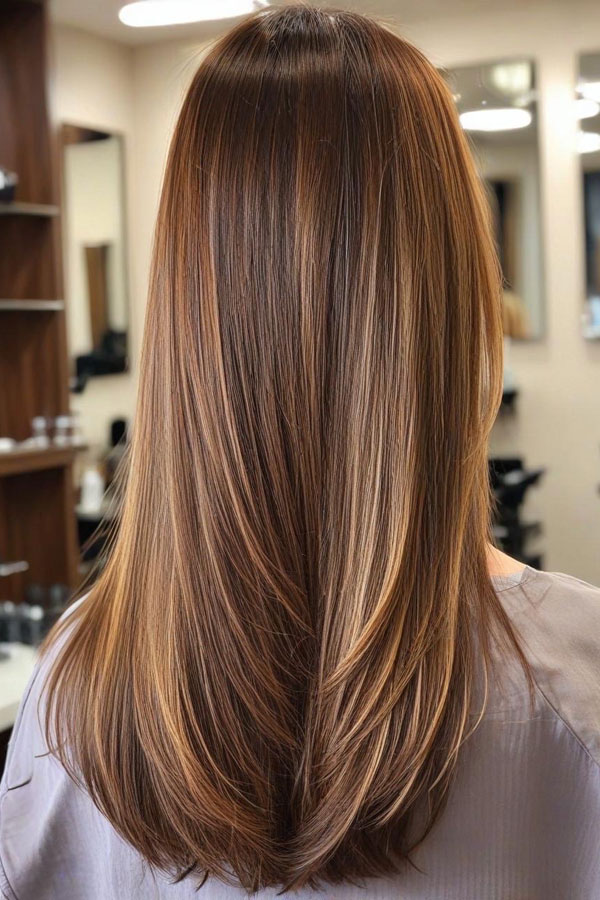 65 Stunning Autumn Hair Colour Shades : Caramel Bronde Layers