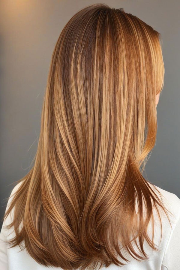 Honey Blonde Layered Hairstyle, autumn hair colour shades, fall hair color