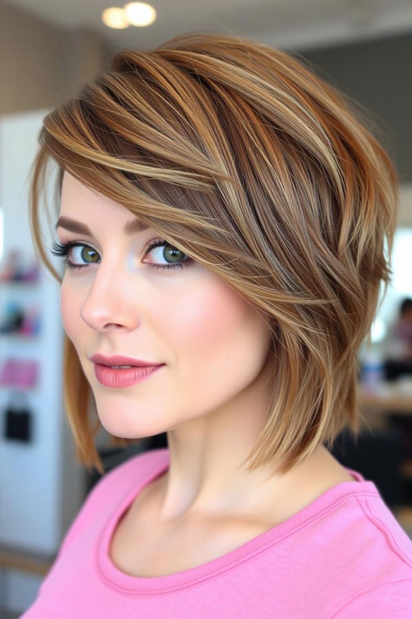 Sleek Asymmetrical Bob