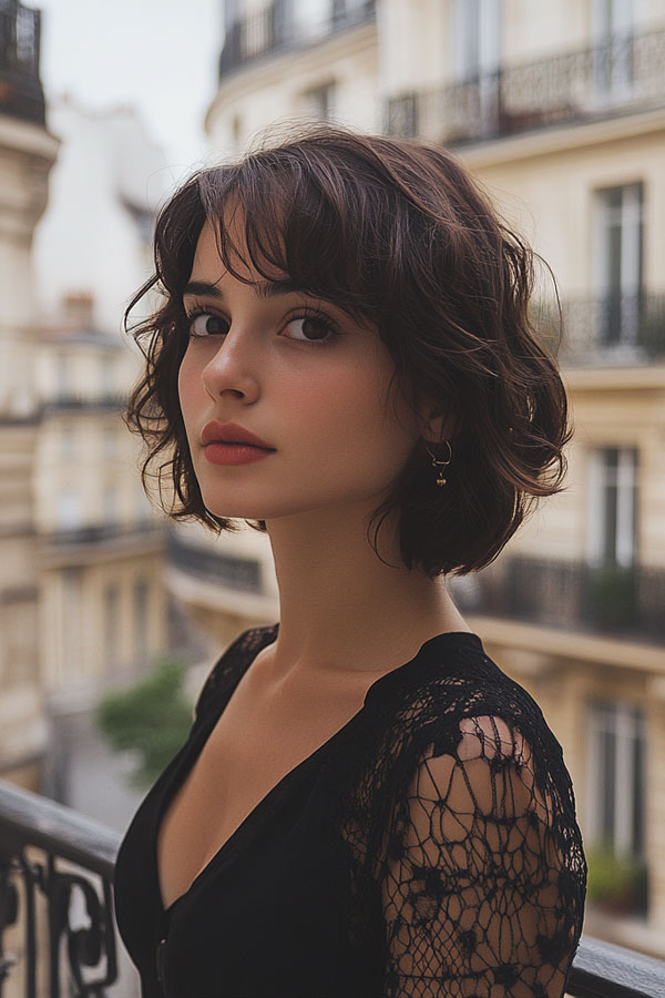 Parisian Noir, French bob haircut, parisian bob haircut, french bob hairstyle with bangs