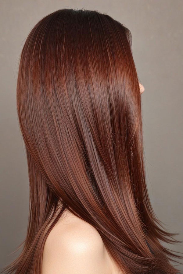 65 Stunning Autumn Hair Colour Shades : Rich Auburn Silk