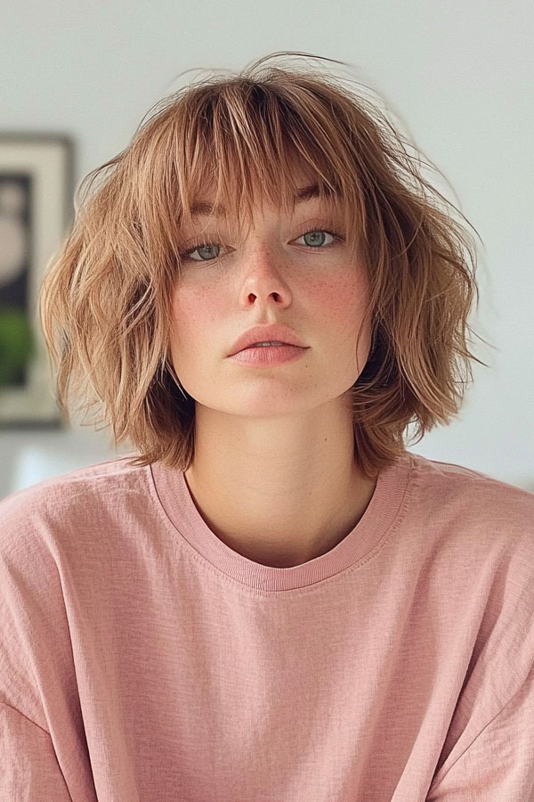 Effortlessly Cool Shag, cute shag hairstyle, short shaggy haircut, short shag hairstyle