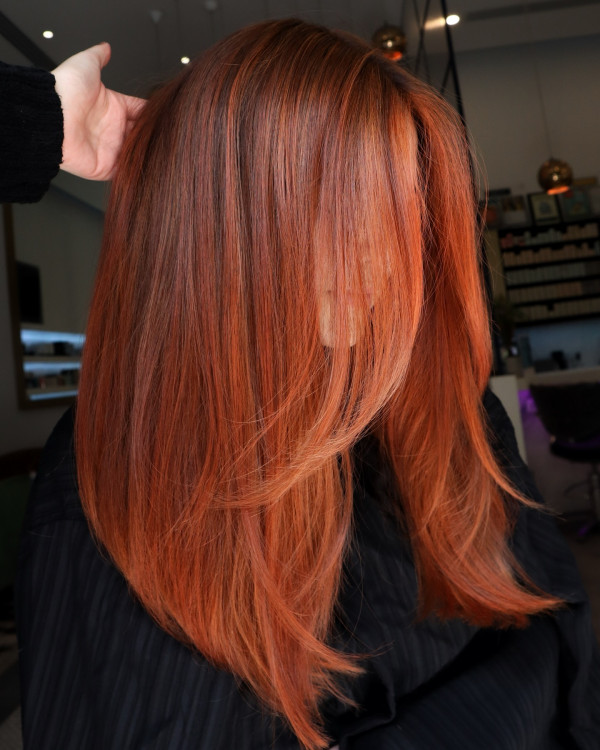 Fiery Copper Glow, best hair colour for autumn and winter