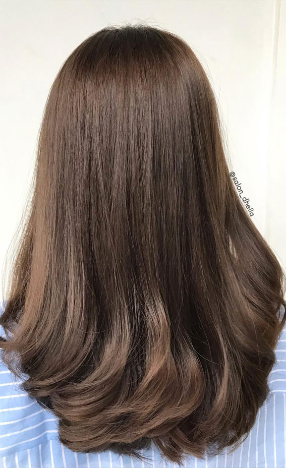 mocha ash brown hair colour, Subtle hair colour for dark hair, Subtle hair colour for brunettes, Subtle hair colour for brown hair, Best subtle hair colour