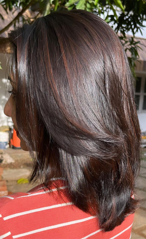 30 Subtle Hair Colour Ideas to Try : Rich Mahogany Hues