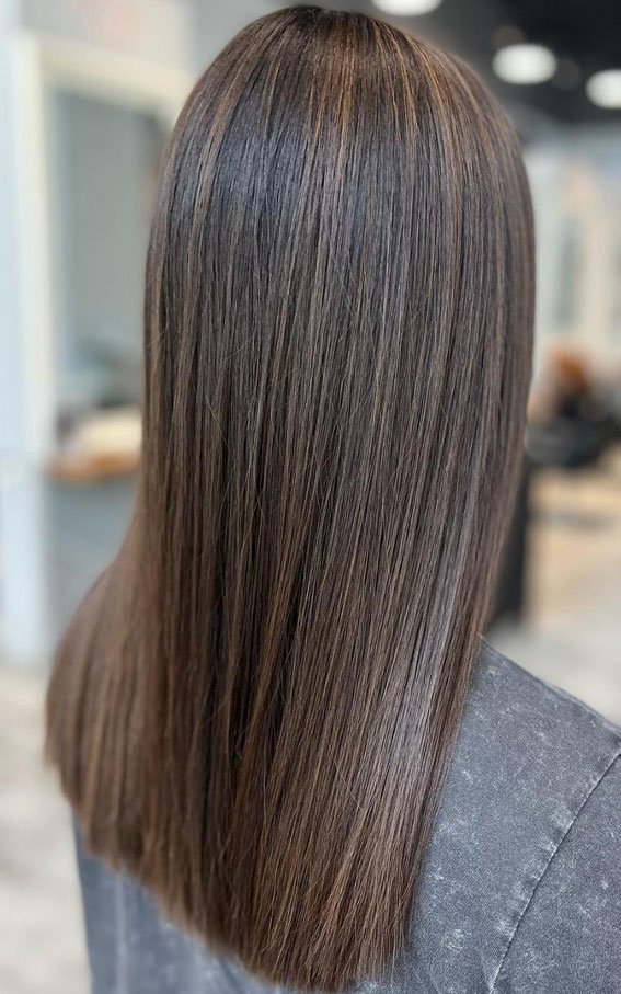 Cool Espresso Brown, hair colours, Subtle hair colour for dark hair, Subtle hair colour for brunettes, Subtle hair colour for brown hair, Best subtle hair colour